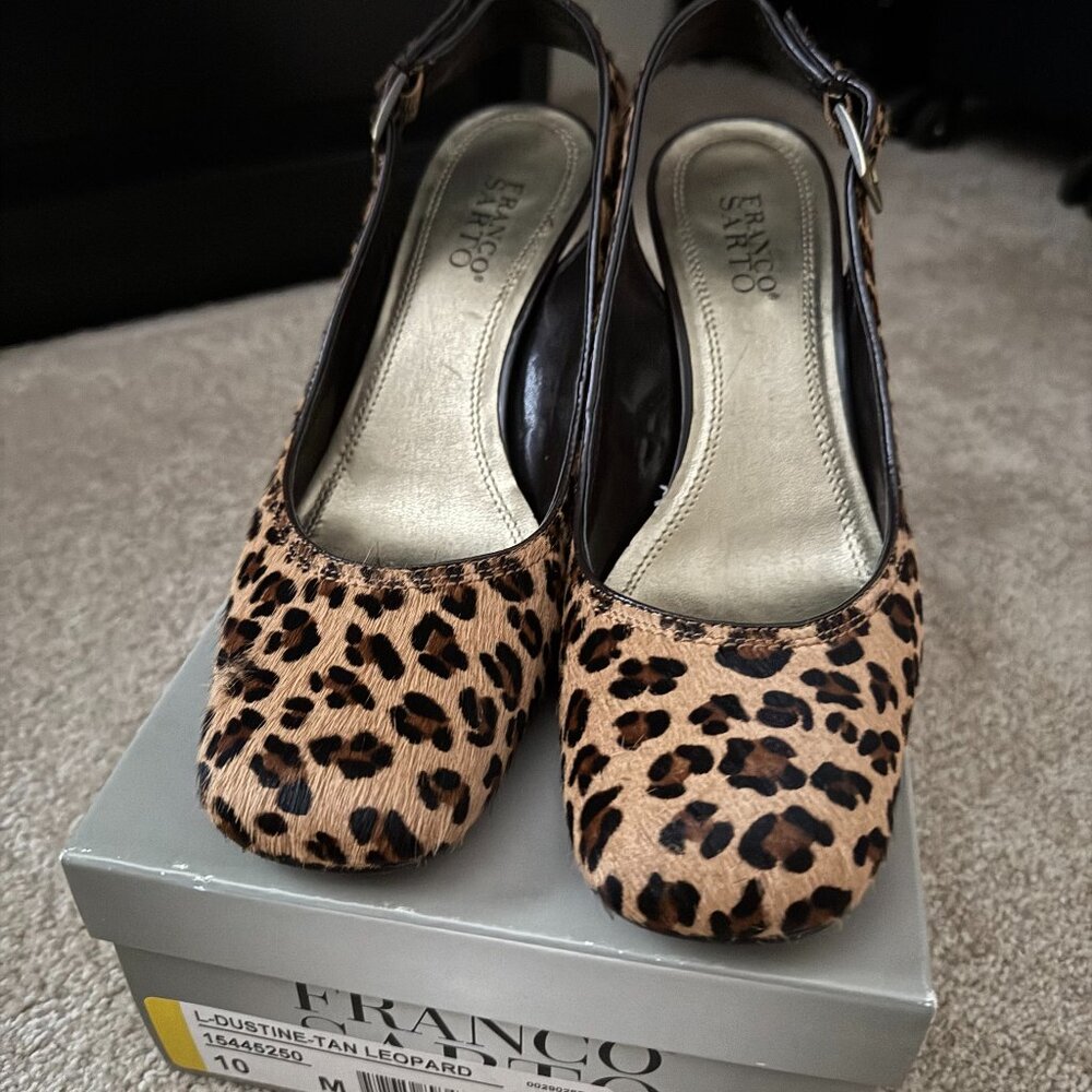 Franco Sarto Leopard Heels
